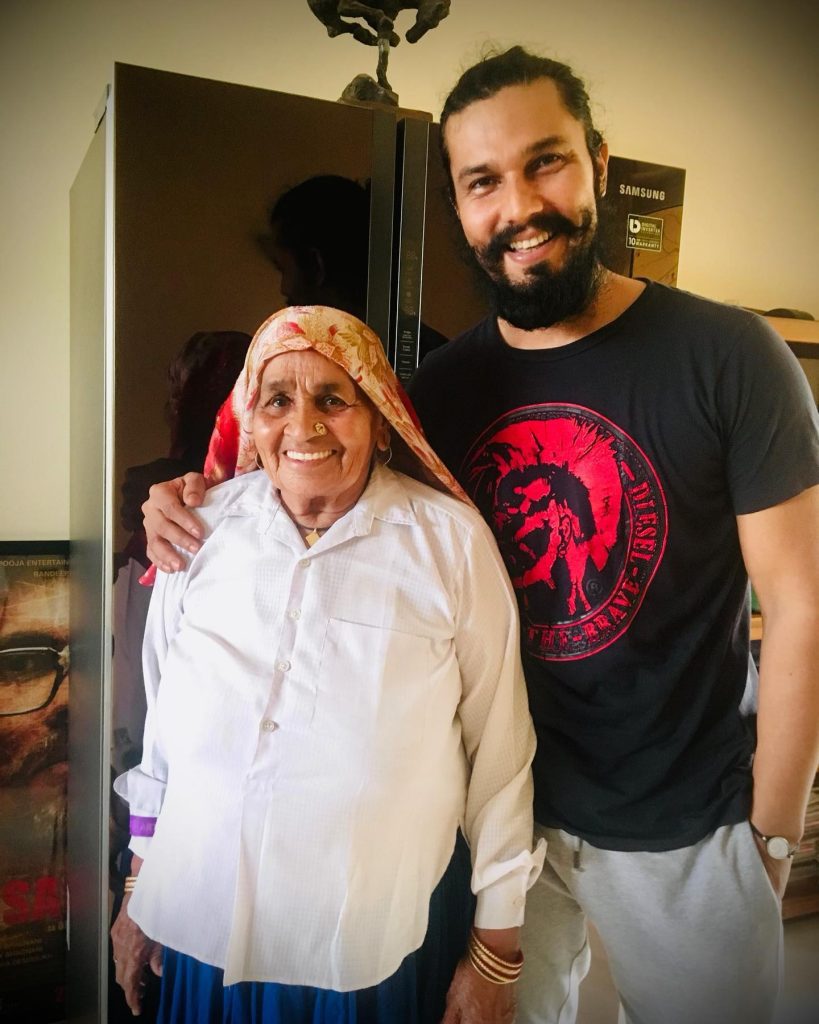 Randeep Hooda with his Grandmother