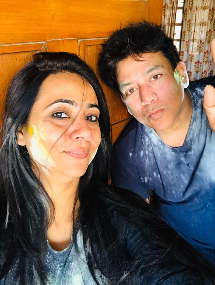 Naghma Sahar with Her Husband
