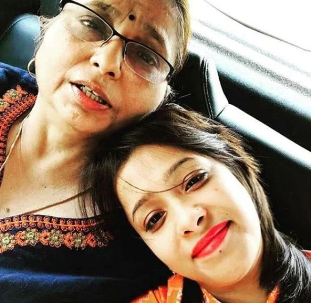 Sweta Tripathi with Her Mother