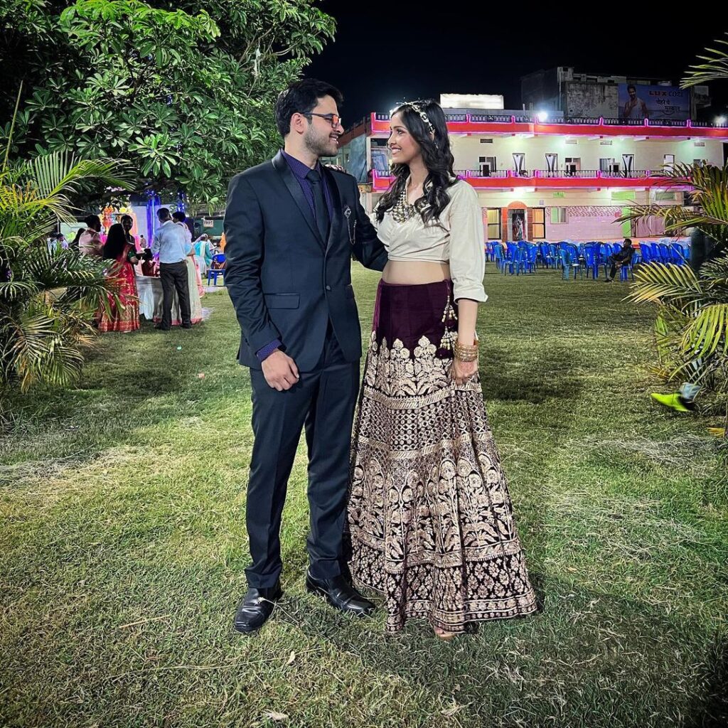Jiya with her husband - Gaurav Dwivedi
