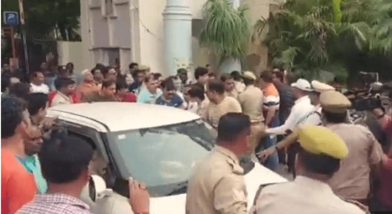Police in Action against Rohit Ranjan