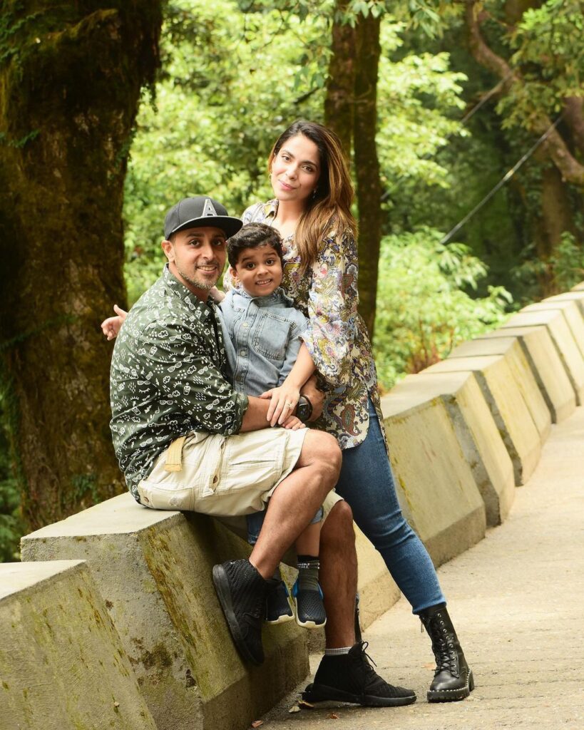 Priyanka Sharma Pahwa with Husband and Child