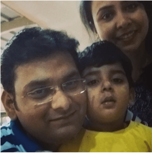 Rohit Ranjan with his Wife, and Son