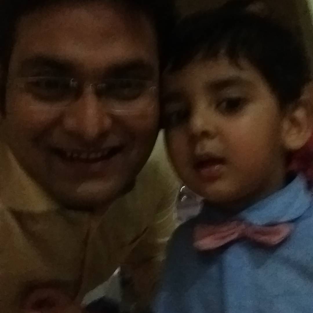 Rohit Ranjan with her son