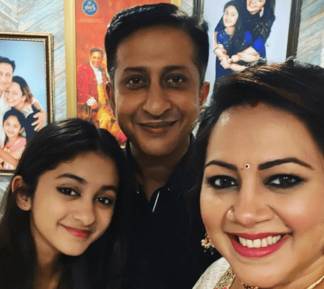 Archana Chandhoke with her Husband, and her Daughter Zaara