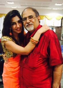 Bhavana Balakrishnan with her Father