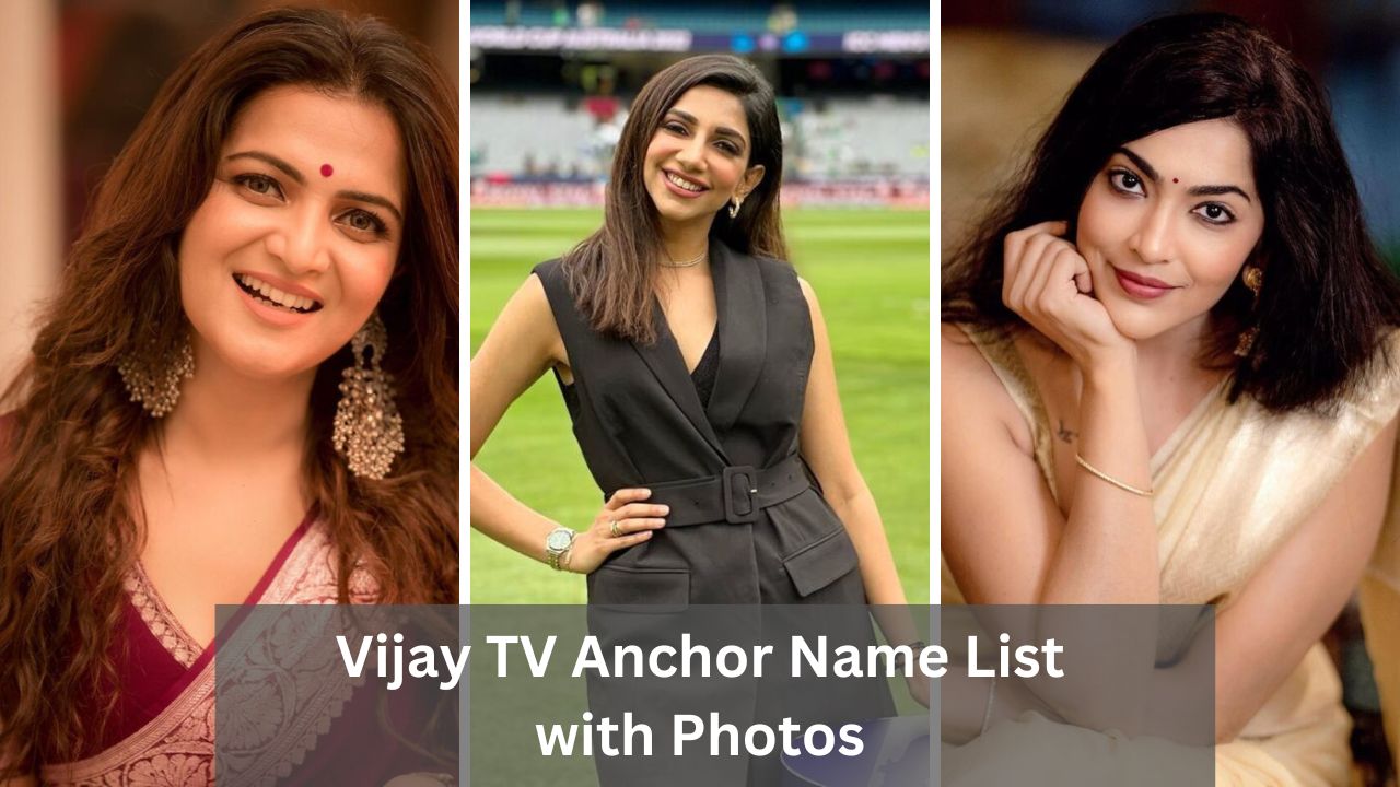Vijay TV Anchor Name List with Photos