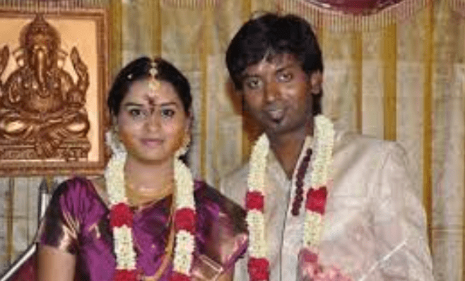 Jagan Purushottam with his Wife (Vaanmathi)