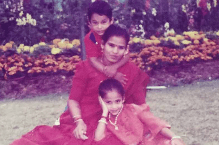 manimegalai with her Mother