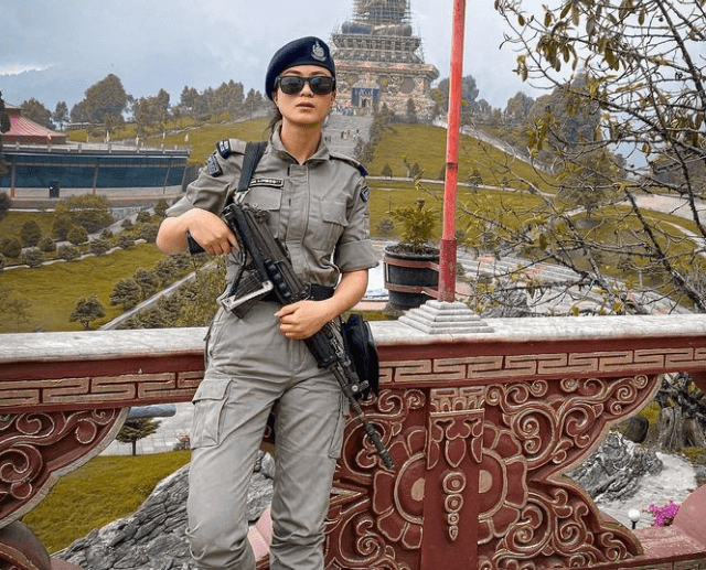 Eksha Kerung in Sikkim Police